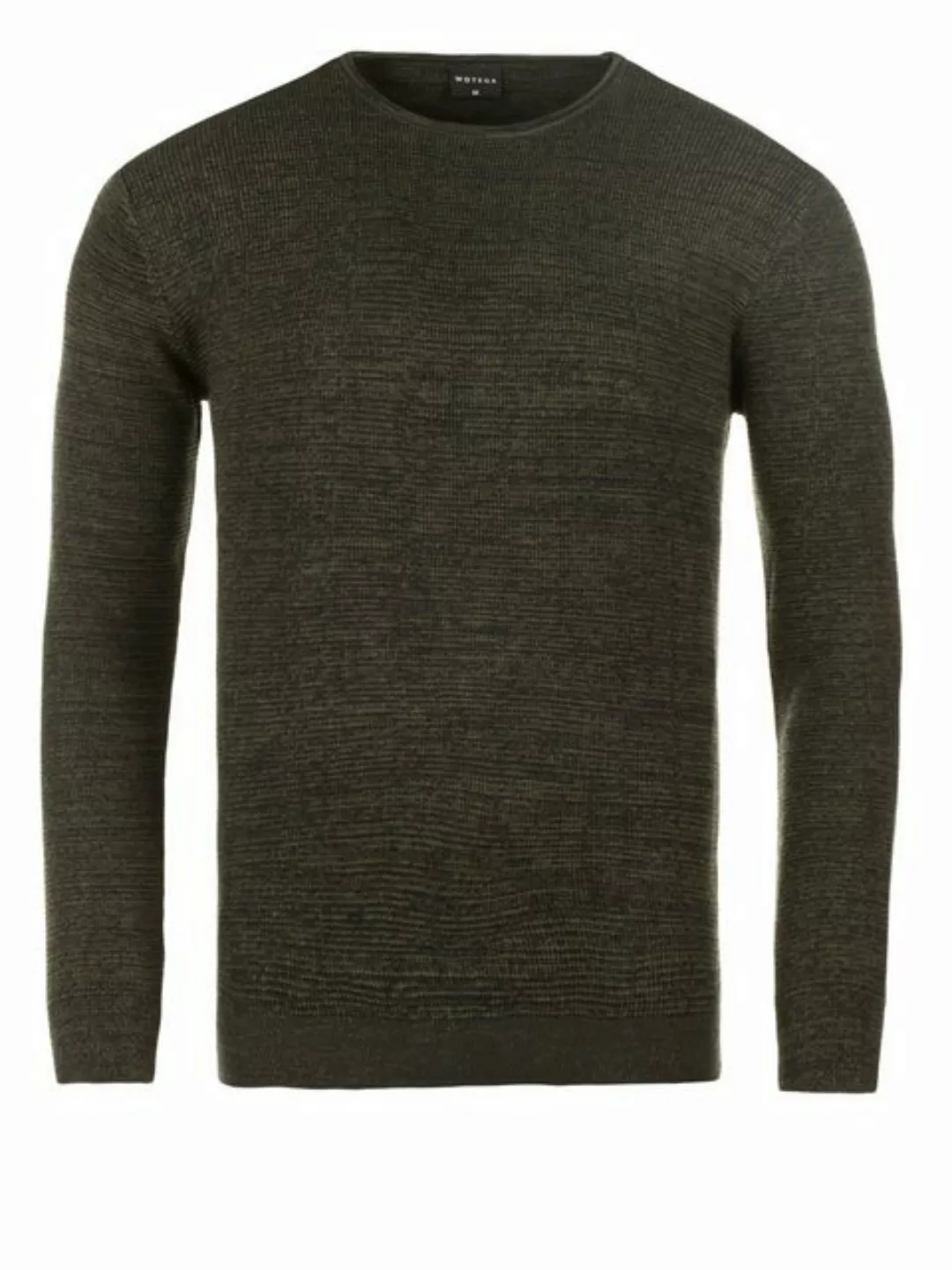 WOTEGA Strickfleece-Pullover WOTEGA - Structured Mouline Crew Neck günstig online kaufen