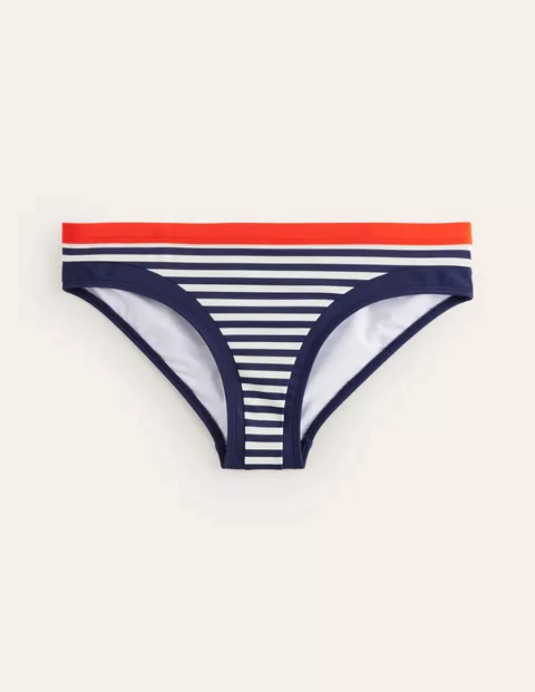 Santorini Bikinihose Damen Boden, Rot, Marineblau Streifen günstig online kaufen