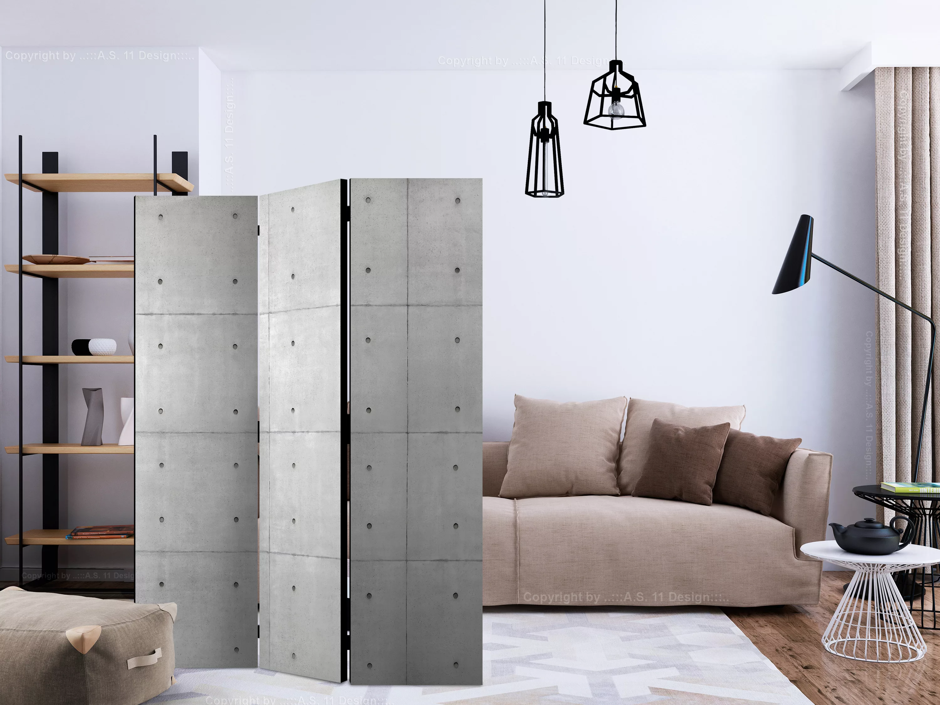 3-teiliges Paravent - Domino [room Dividers] günstig online kaufen