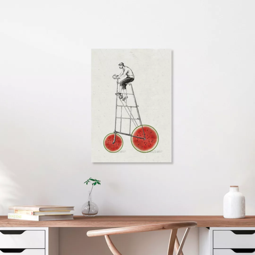 Poster / Leinwandbild - Melonenradler günstig online kaufen