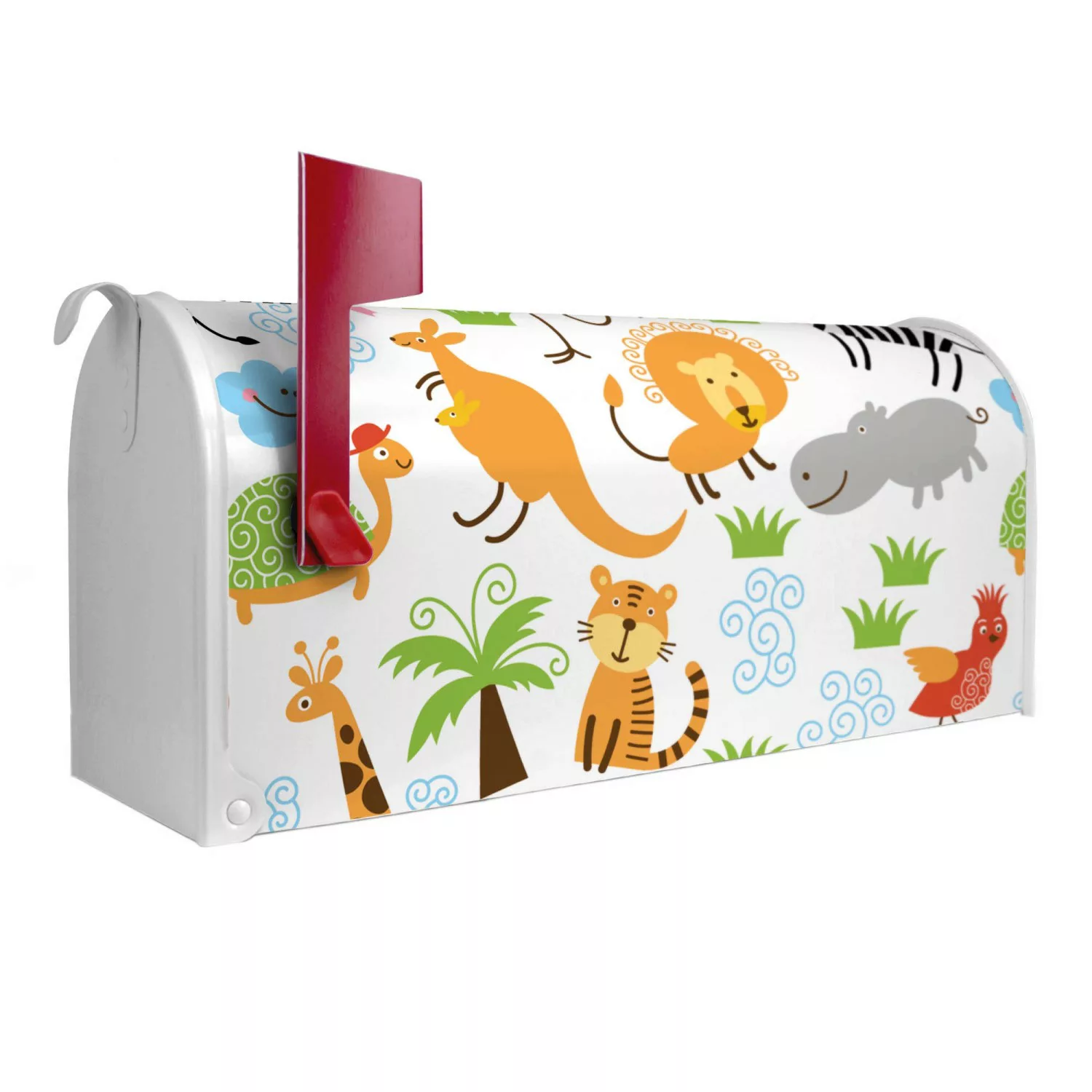 Banjado Amerikanischer Briefkasten Weiß 48x22x16cm US Mailbox Letterbox Pos günstig online kaufen