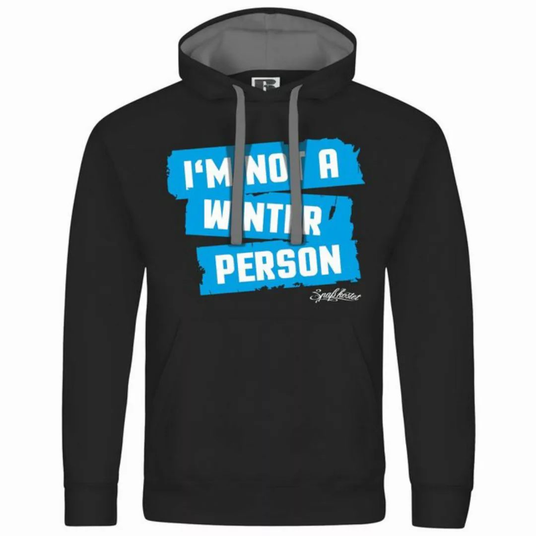 deinshirt Kapuzenpullover Herren Kapuzenpullover Im not a winter person Mit günstig online kaufen