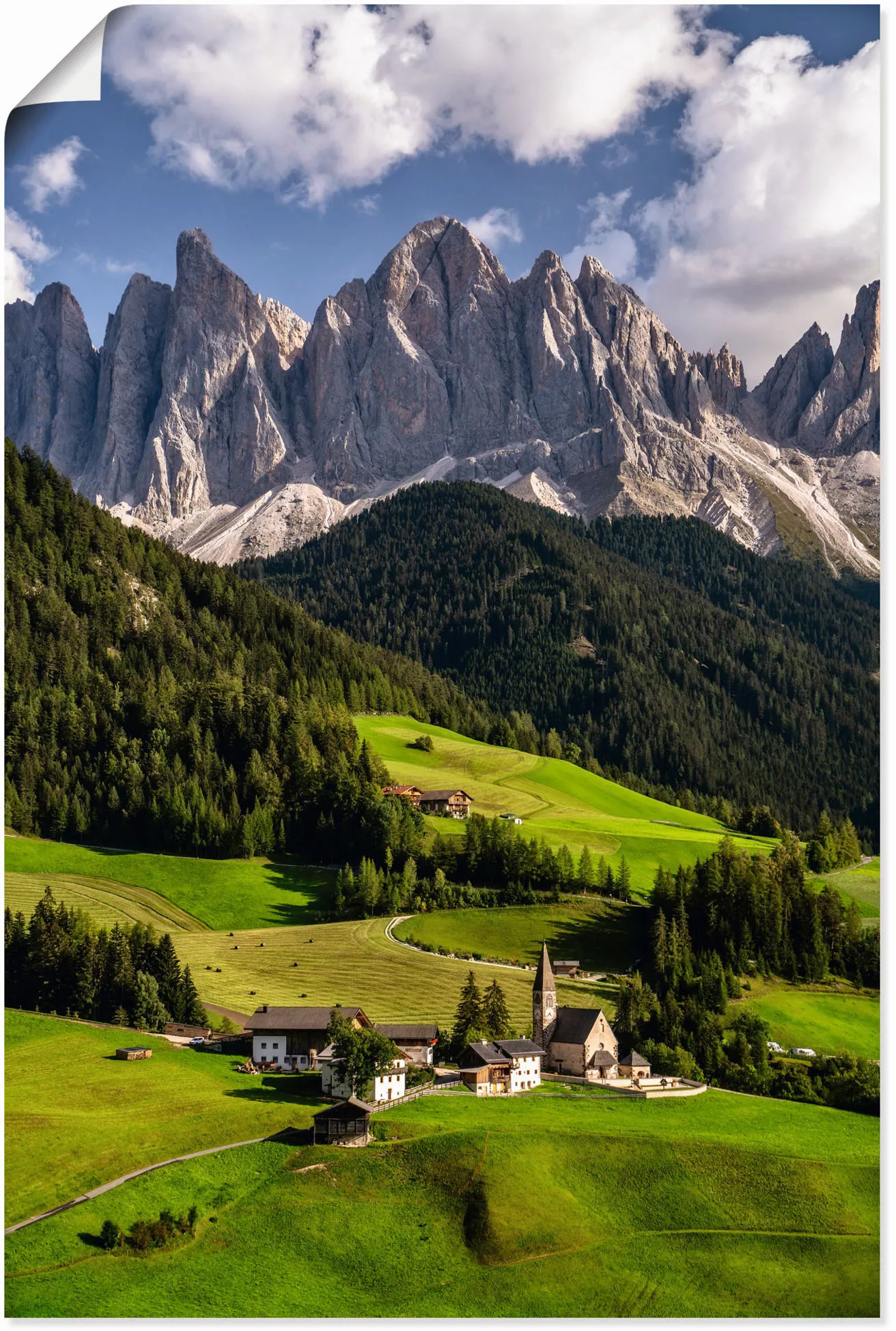 Artland Poster "Sommer in Südtirol in den Dolomiten", Berge & Alpenbilder, günstig online kaufen