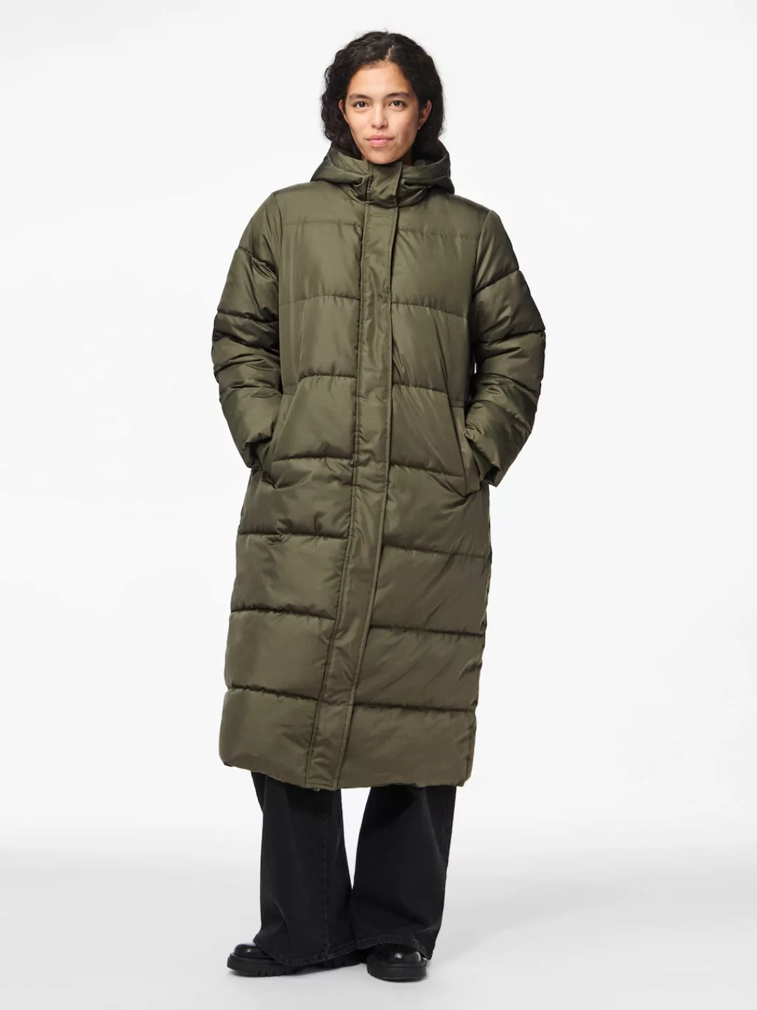 pieces Steppmantel "PCMADDIE LONG PUFFER JACKET NOOS BC" günstig online kaufen