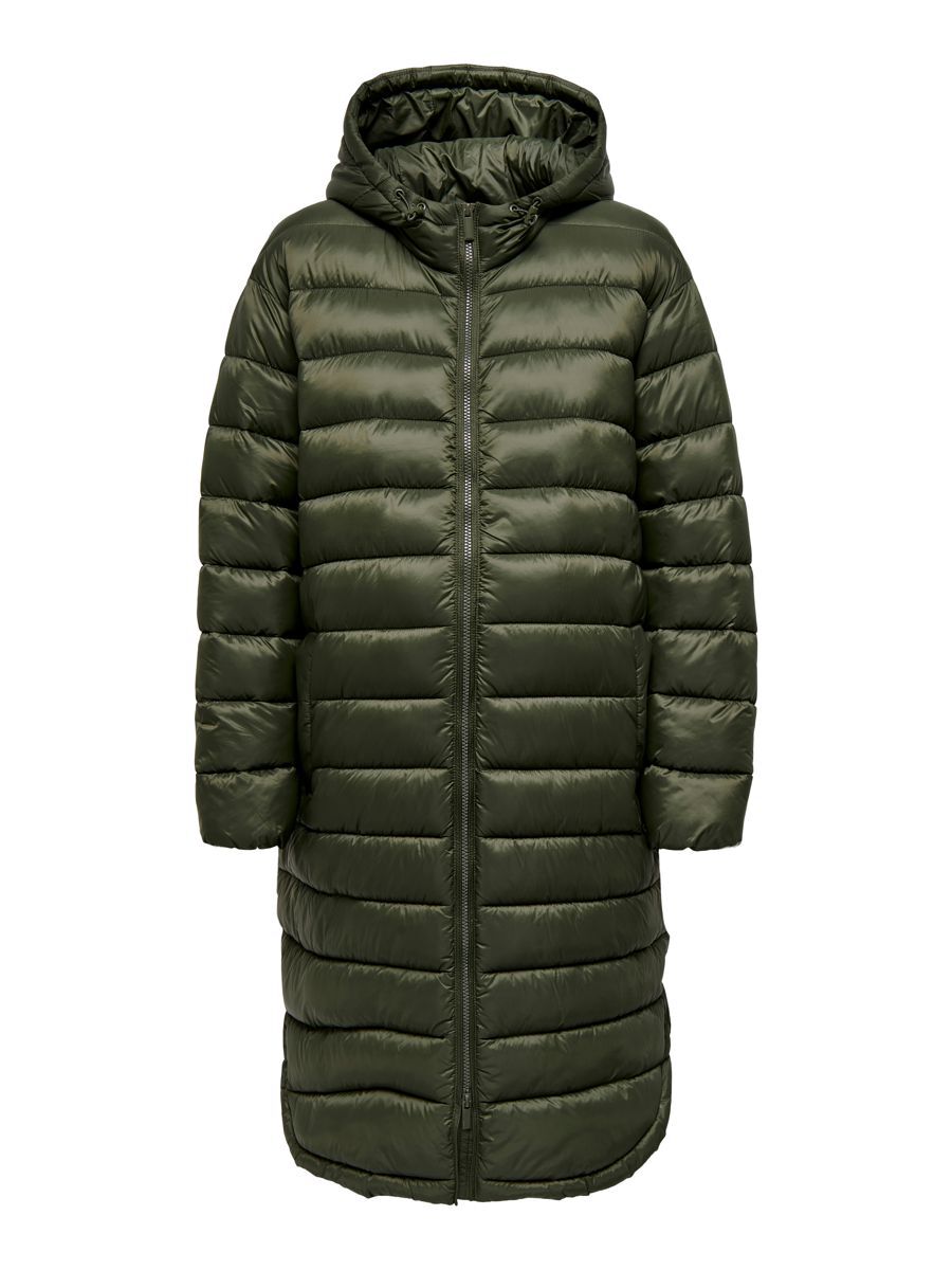 ONLY Mama Gesteppte Oversize Mantel Damen Grün günstig online kaufen