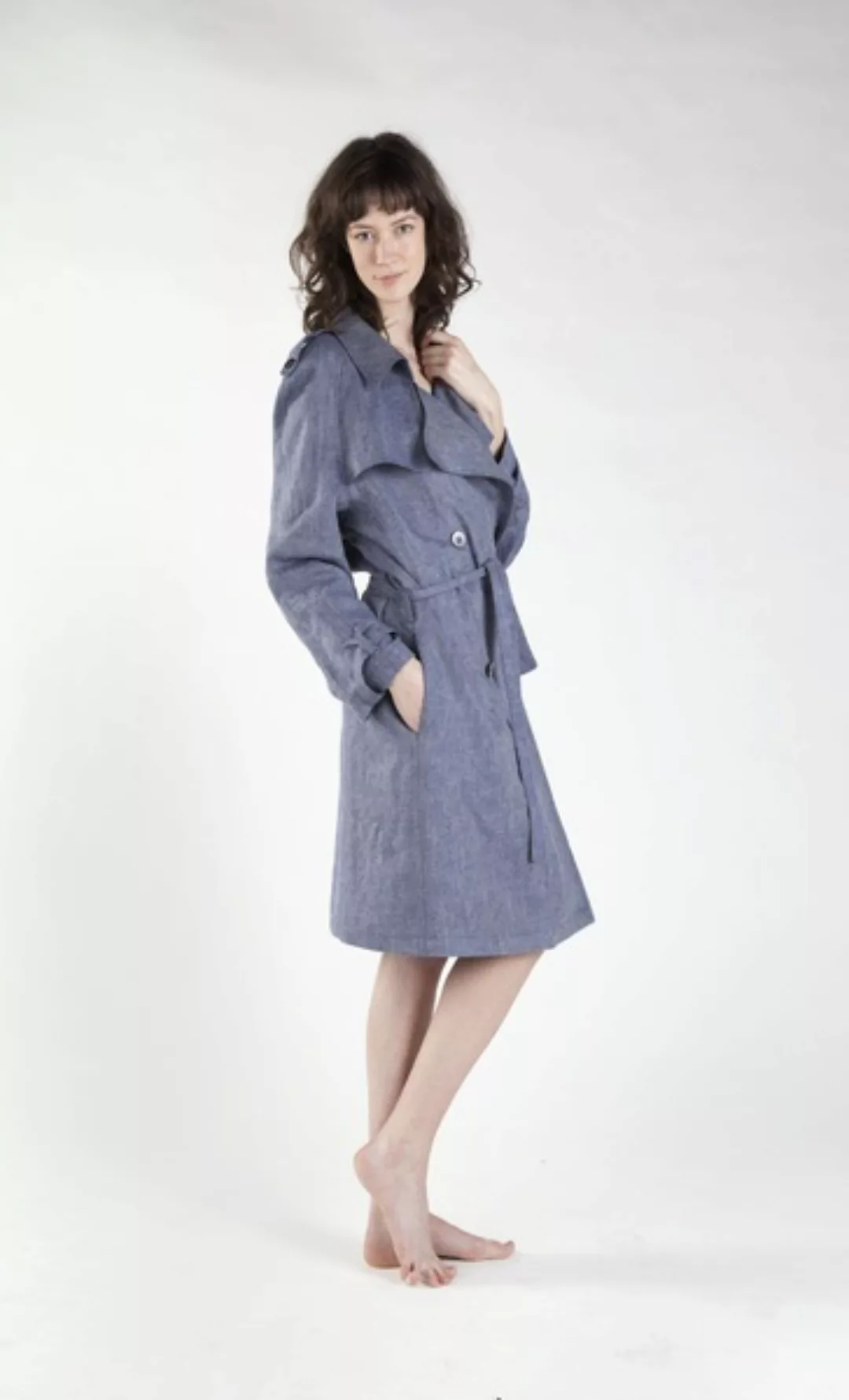 Trench Coat Capsule Blau günstig online kaufen