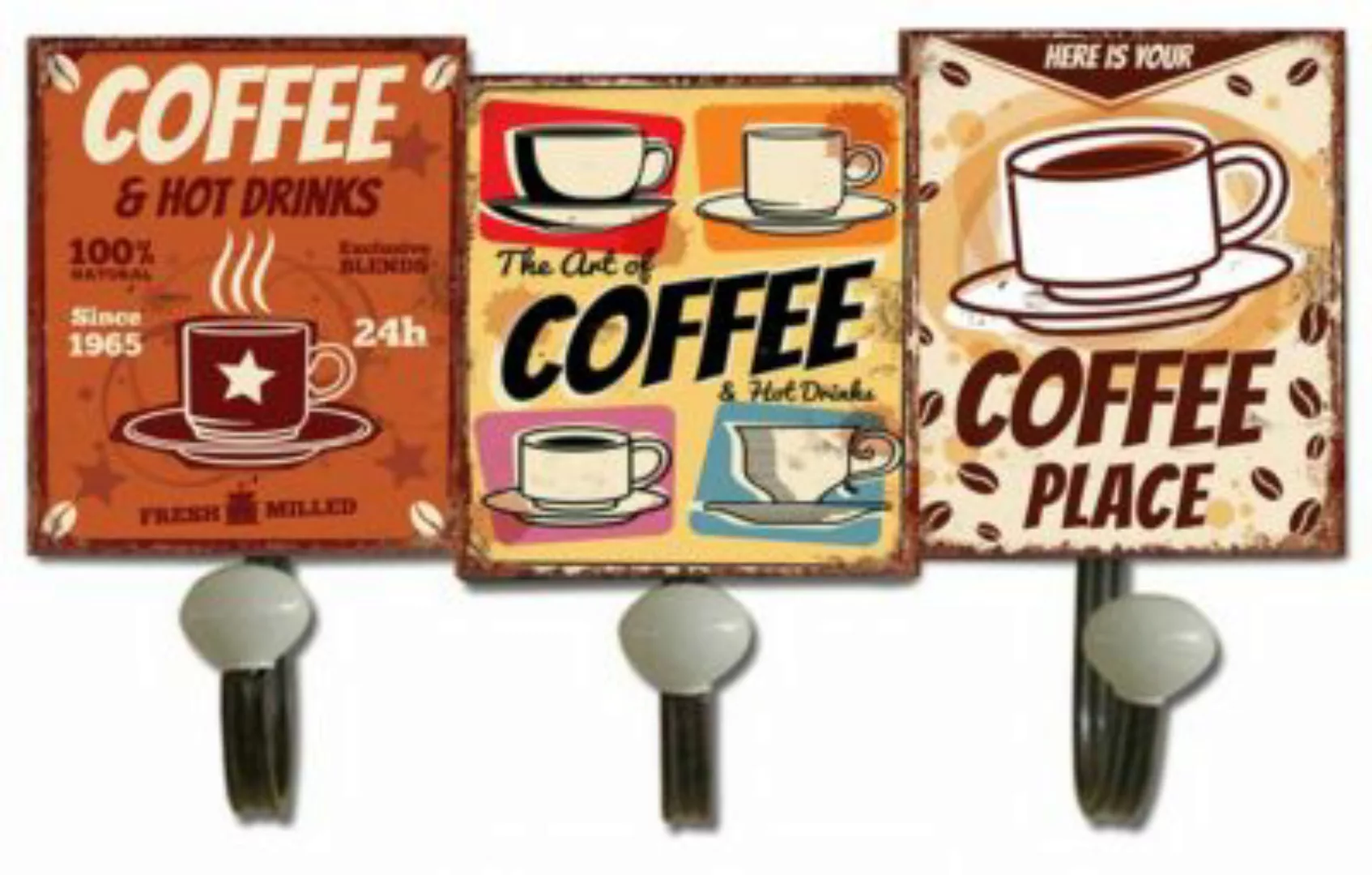 HTI-Line Garderobenhaken Coffee bunt günstig online kaufen