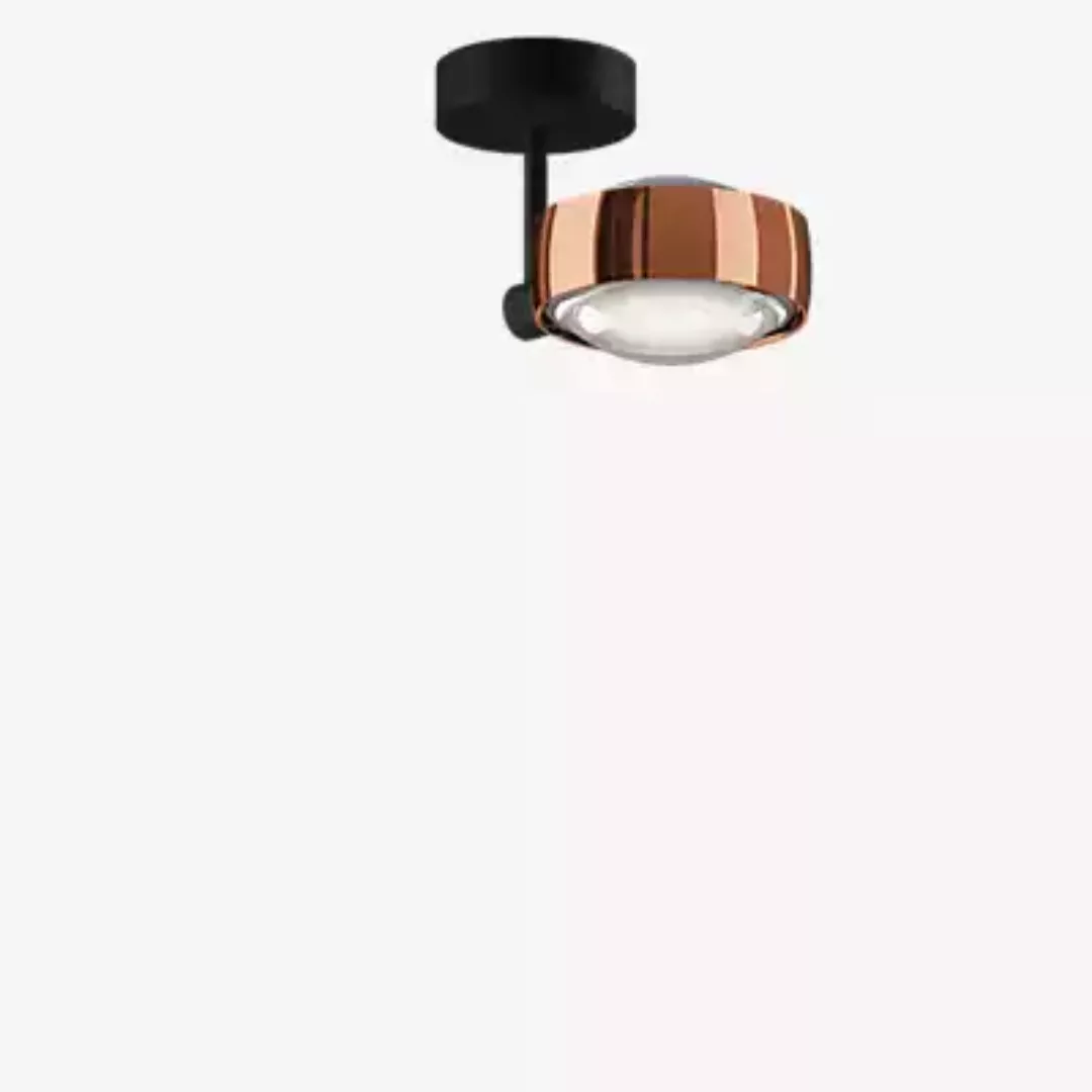 Occhio Sento Faro 10 Up D Deckenleuchte LED, Kopf roségold/Body schwarz mat günstig online kaufen