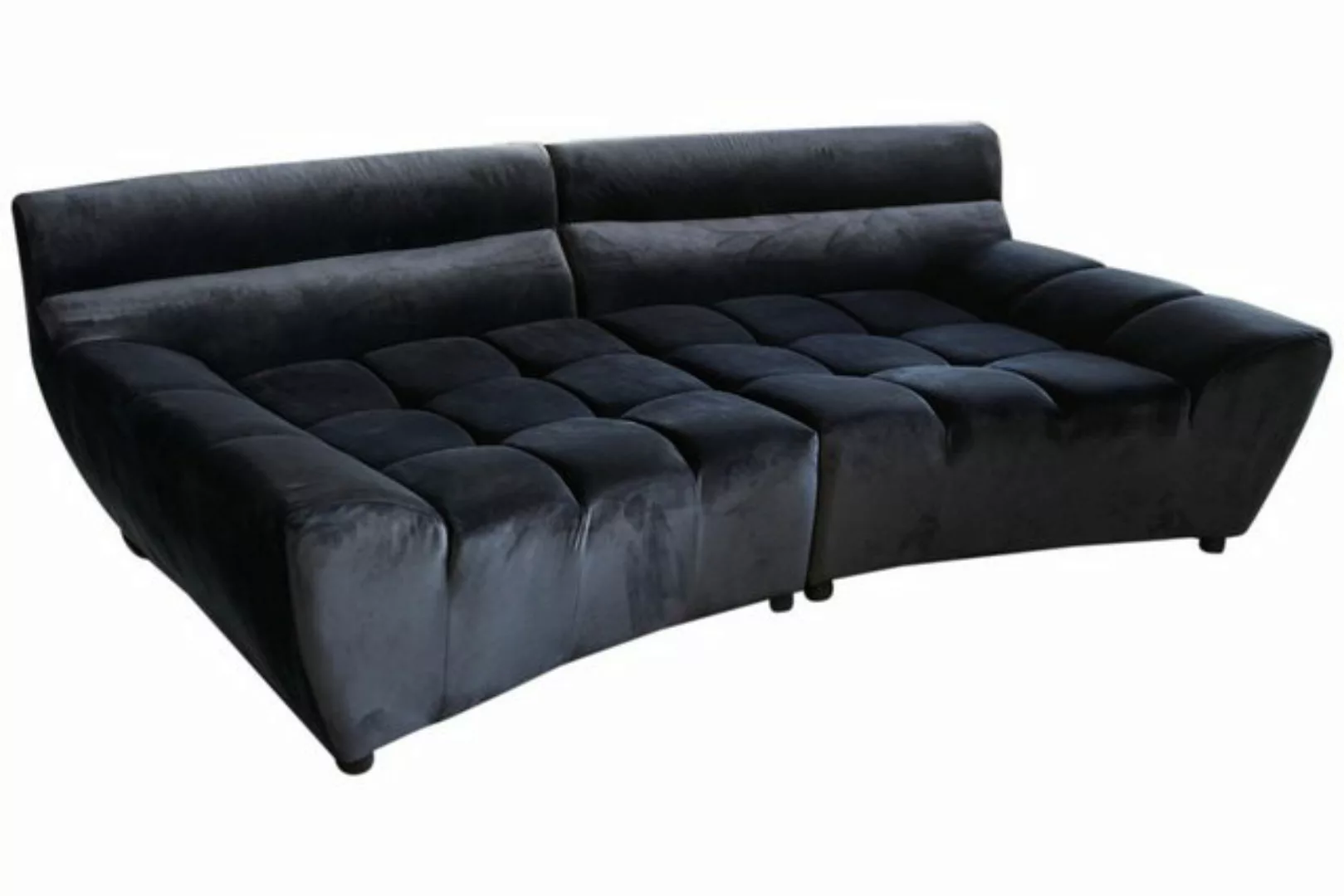 KAWOLA Sofa NERLA, Big Sofa Stoff Velvet verschiedene Farben günstig online kaufen