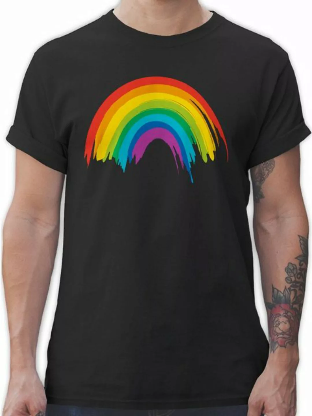 Shirtracer T-Shirt Regenbogen LGBT & LGBTQ LGBT Kleidung günstig online kaufen