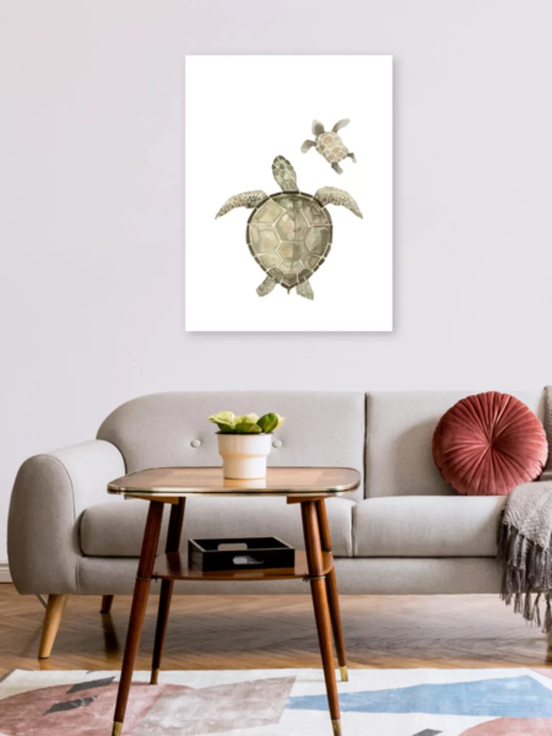 Poster / Leinwandbild - Sea Life - Turtles günstig online kaufen