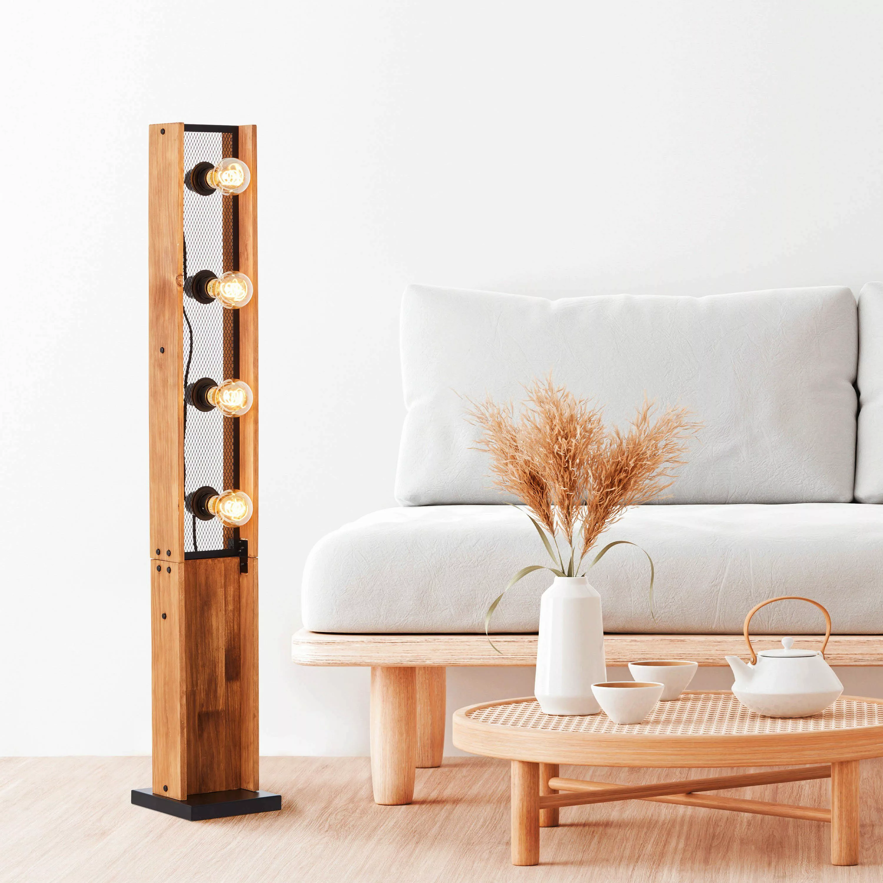 Brilliant Stehlampe Calandra, ohne Leuchtmittel, 125,5 günstig online kaufen