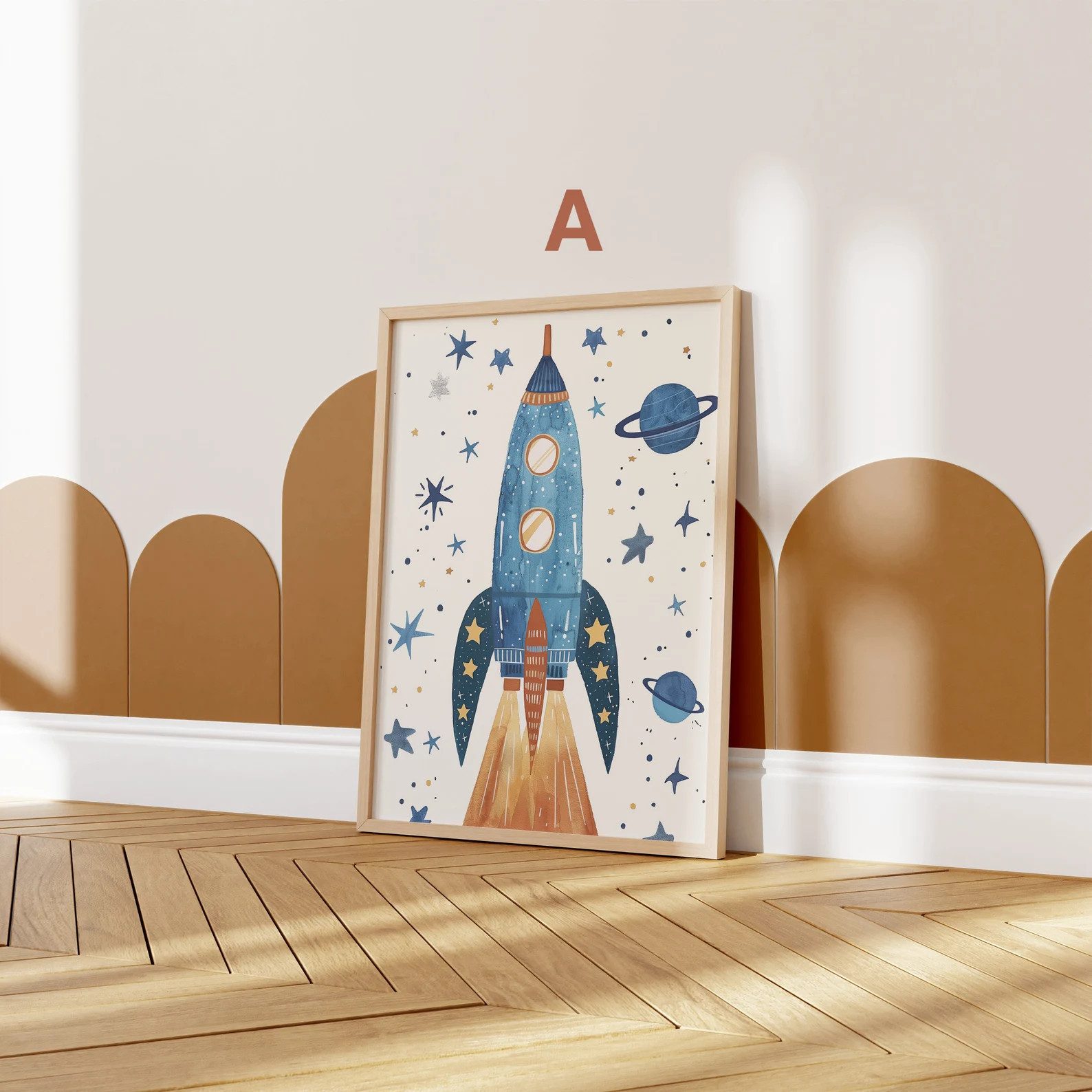 JUSTGOODMOOD Poster Premium ® Astronaut Raketen günstig online kaufen