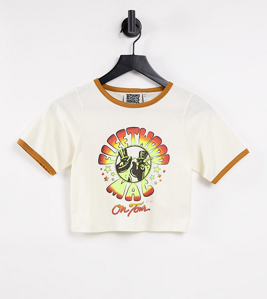 Reclaimed Vintage Inspired – Kurz geschnittenes T-Shirt mit lizenziertem „F günstig online kaufen