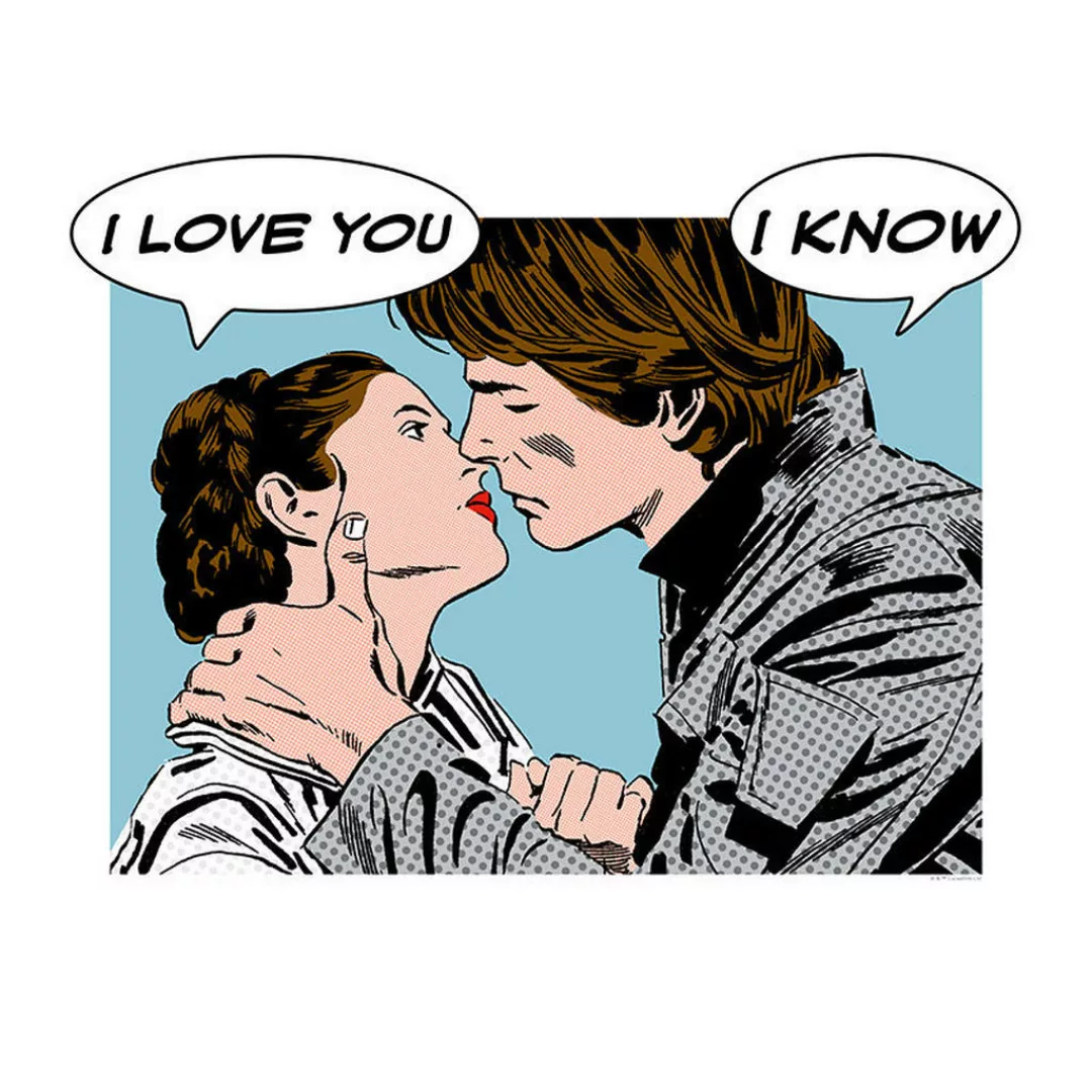 Komar Wandbild Star Wars Classic Comic Quote Leia Star Wars - Classic B/L: günstig online kaufen