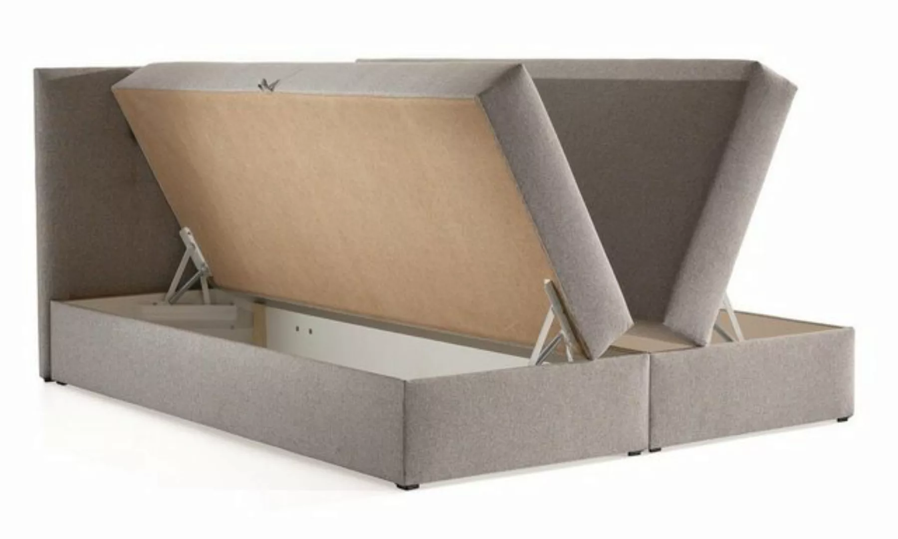 Furnix Boxspringbett TREZO 2 140-180x200 mit tiefen Bettkasten und Topper A günstig online kaufen