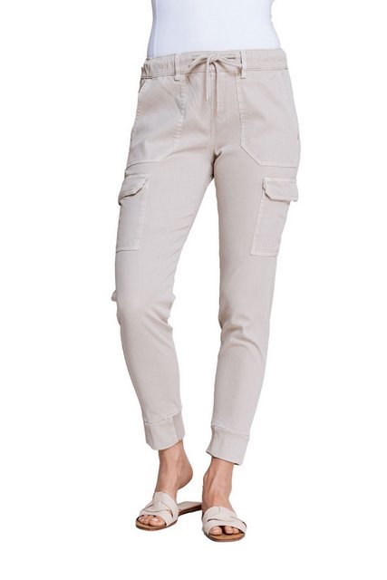 Zhrill Chinos Cord-Cargohose DAISEY Beige (0-tlg) angenehmer Tragekomfort günstig online kaufen