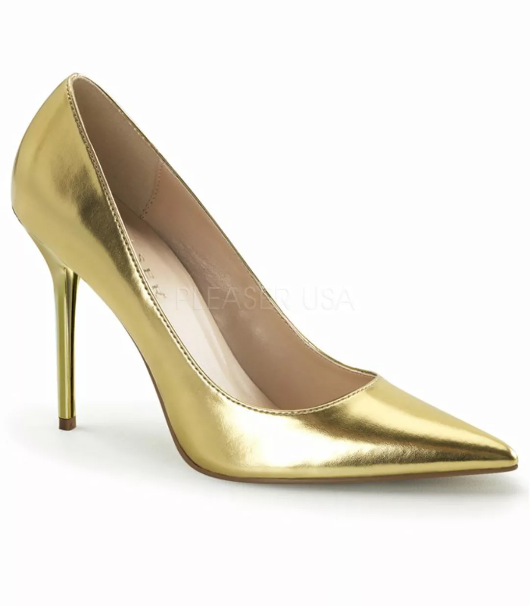 Stiletto Pumps CLASSIQUE-20 - PU Gold Metallic (Schuhgröße: EUR 43) günstig online kaufen