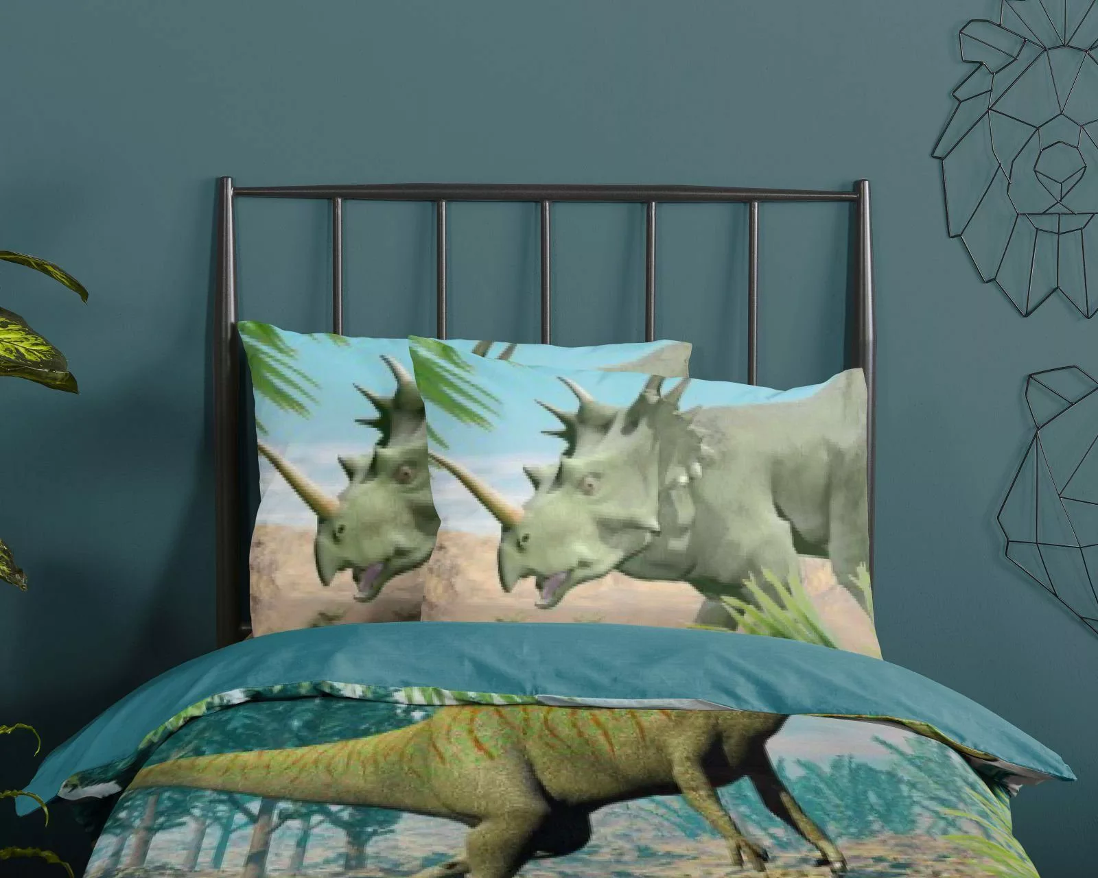 soma Bettwäsche kinderbettwäsche dinosaurier 135x200 80x80cm günstig online kaufen
