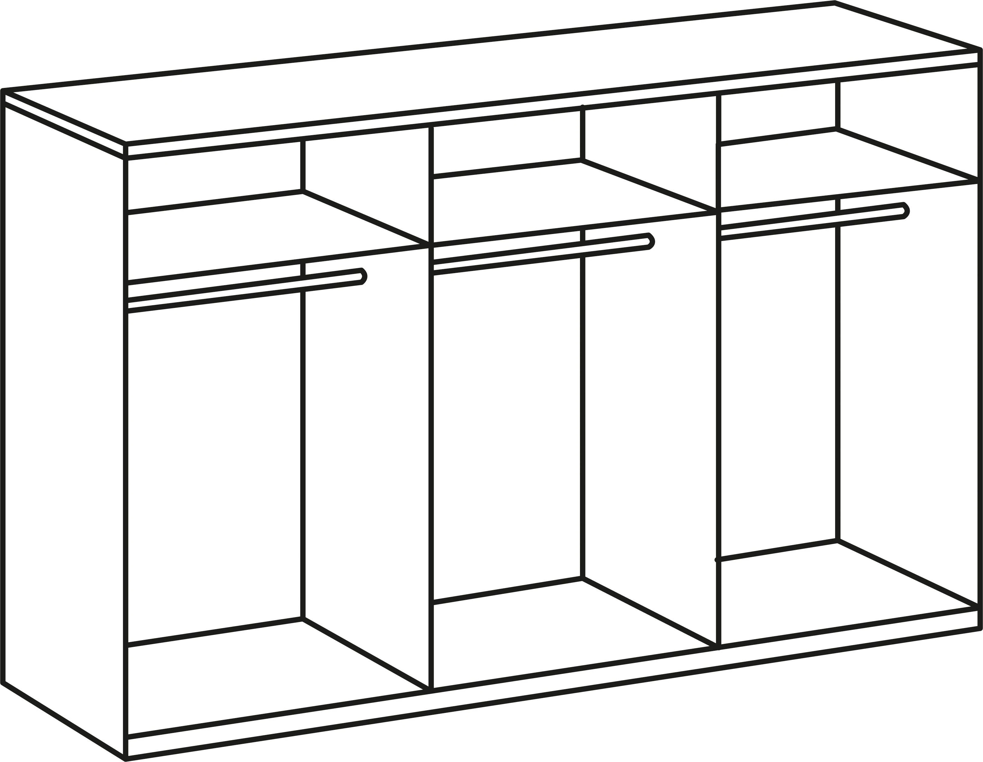 Wimex Kleiderschrank "New York", in 5 Breiten und 2 Höhen günstig online kaufen