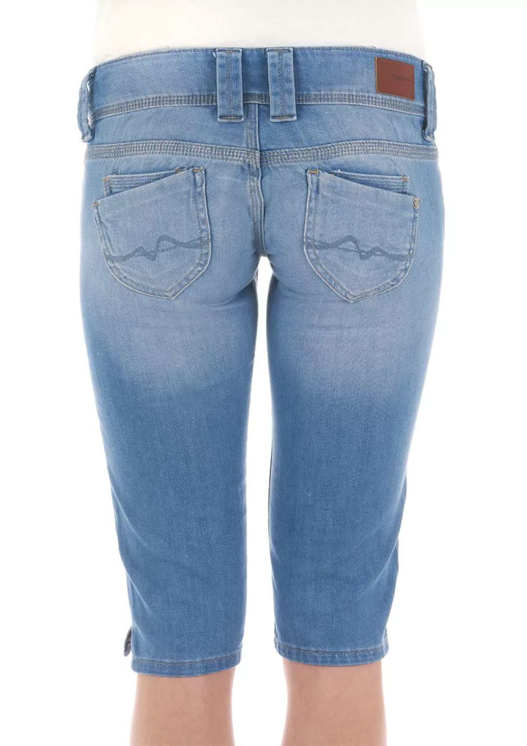 Pepe Jeans Damen Bermuda Venus Crop - Blau -Blue Denim günstig online kaufen