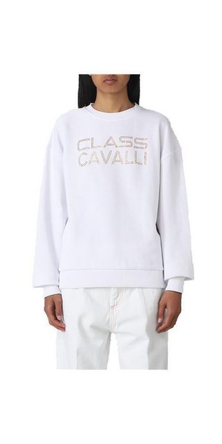 Cavalli Class Sweatshirt Cavalli Class Sweatshirt weiß Damen günstig online kaufen