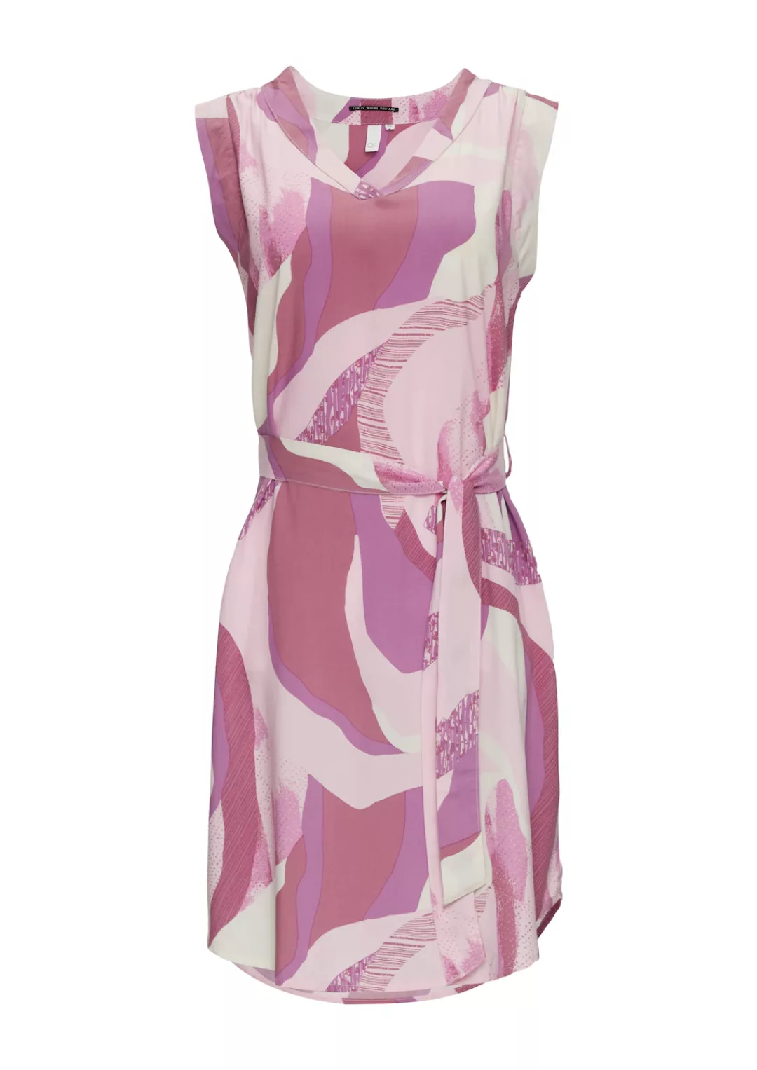 QS Sommerkleid mit All-Over Print günstig online kaufen