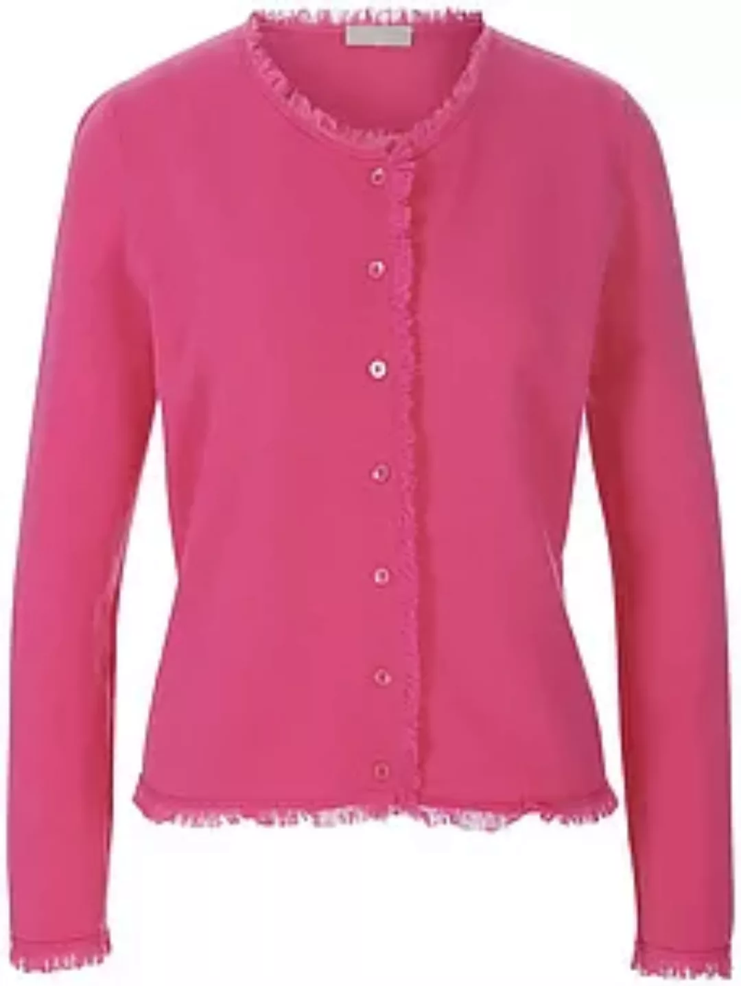 Strickjacke aus Schurwolle und Kaschmir include pink günstig online kaufen