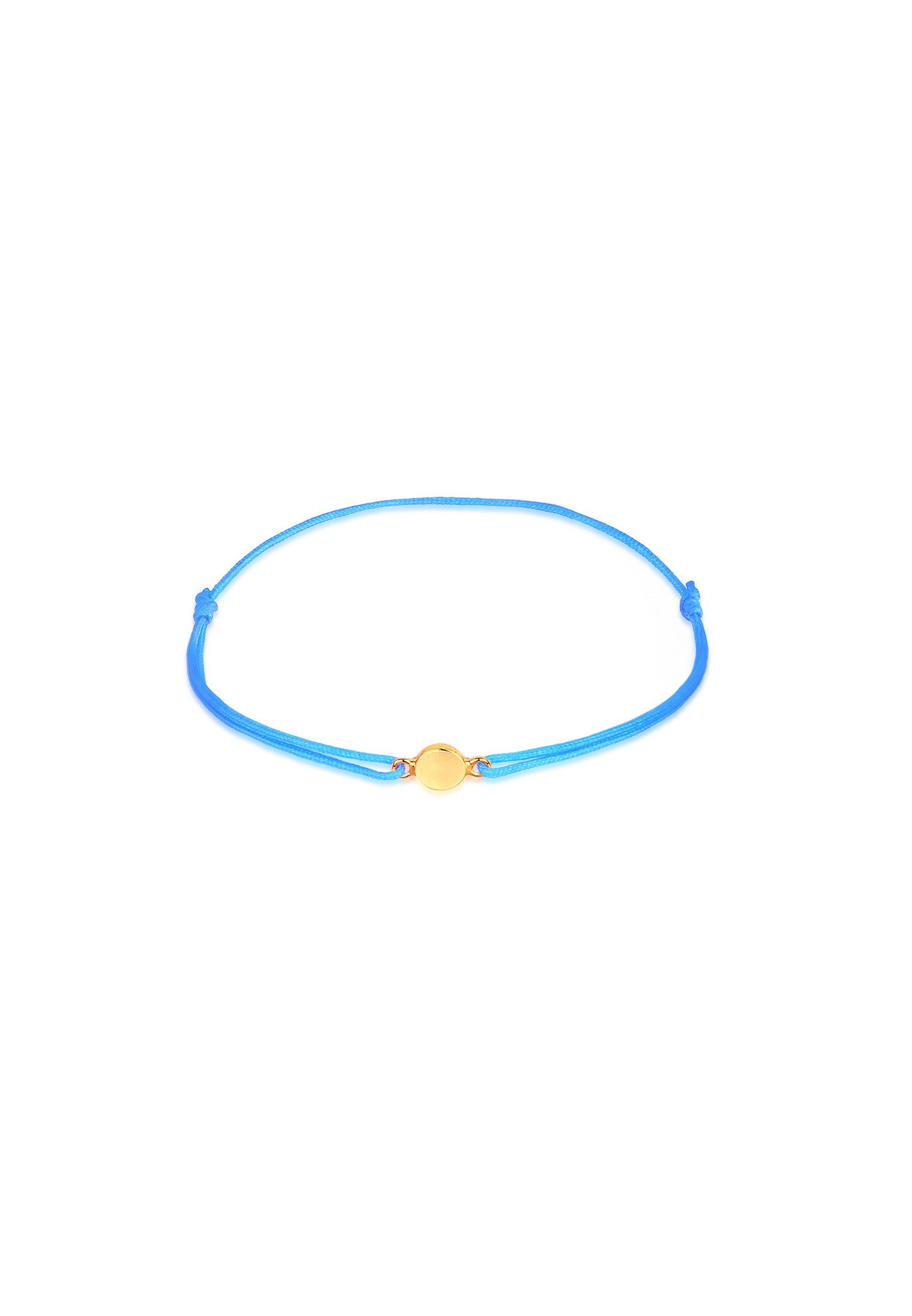 Elli Armband Nylonband Plättchen Anhänger 925 günstig online kaufen