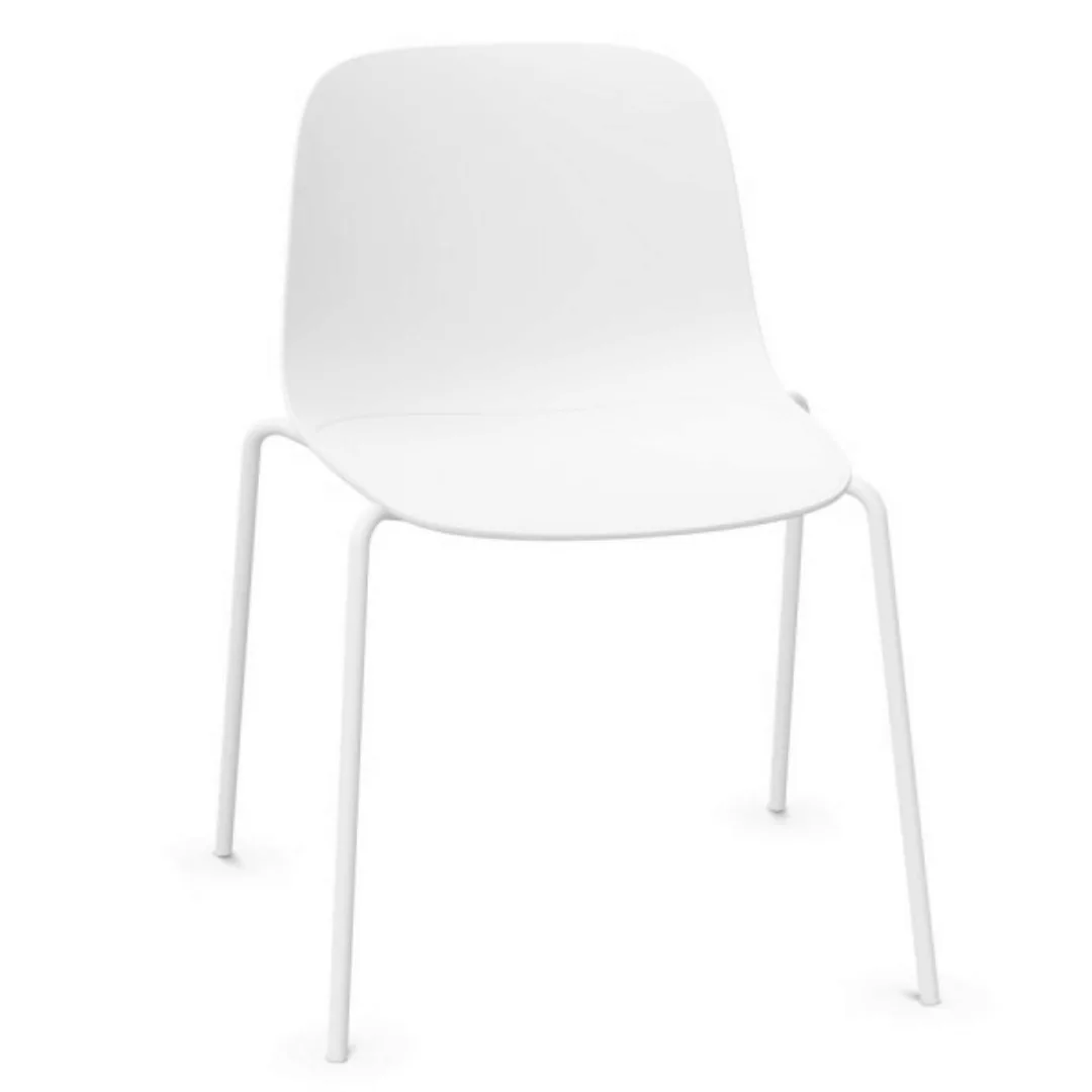 lapalma SEELA S311 | Kunststoffstuhl | Küchenstuhl | Kantinenstuhl | Weiß günstig online kaufen