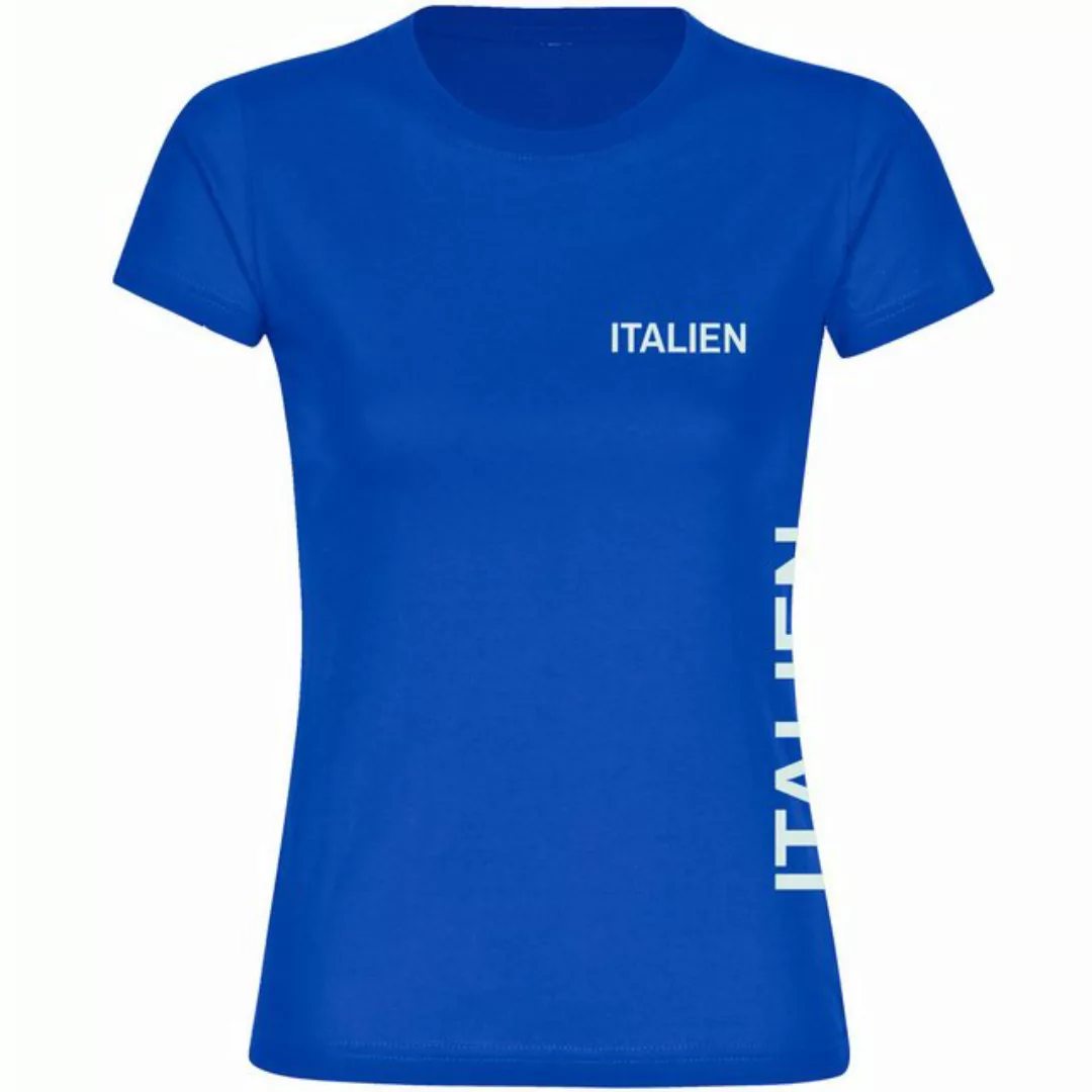 multifanshop T-Shirt Damen Italien - Brust & Seite - Frauen günstig online kaufen