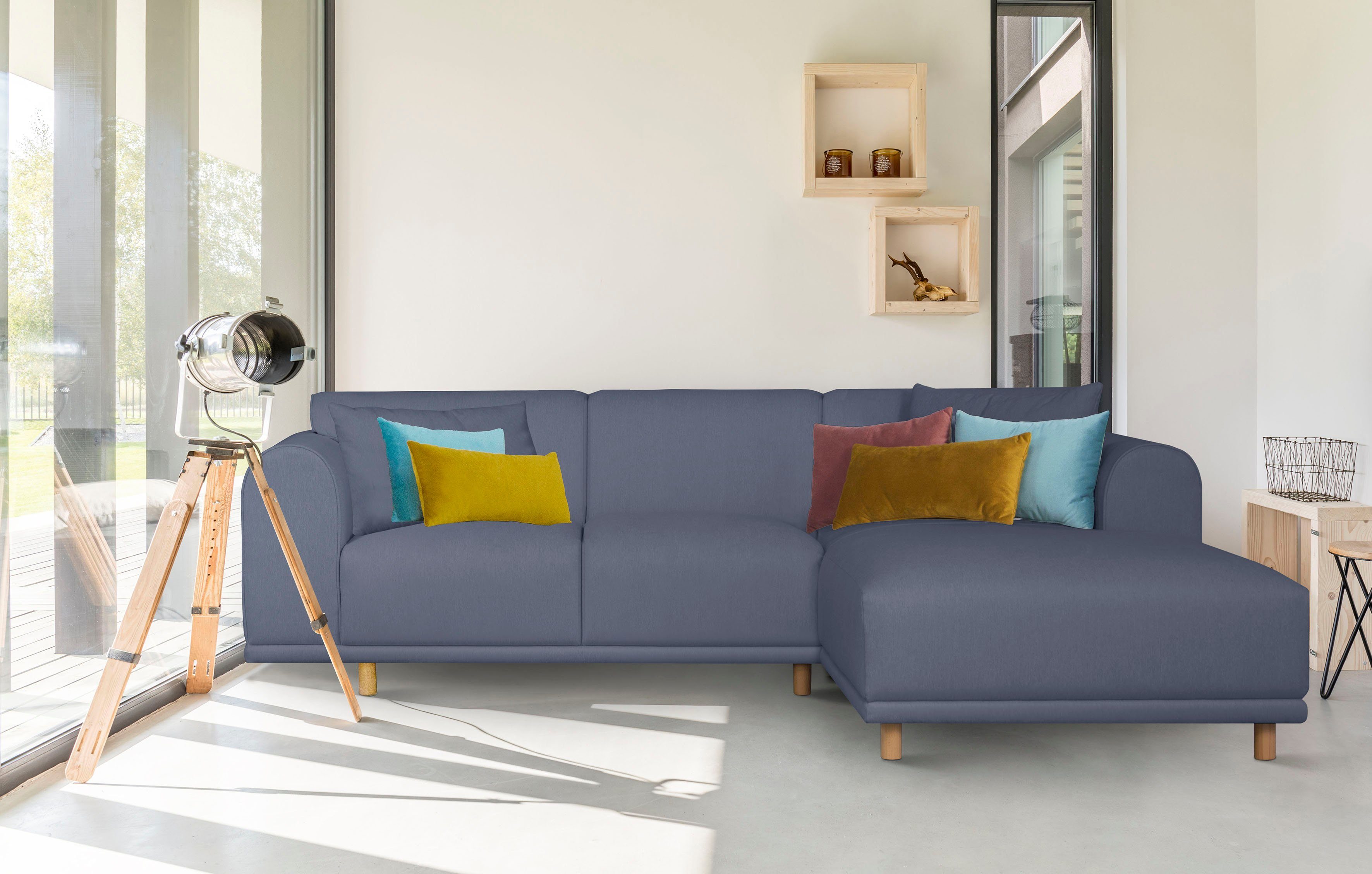 andas Ecksofa Maroon L-Form, in skandinavischem günstig online kaufen