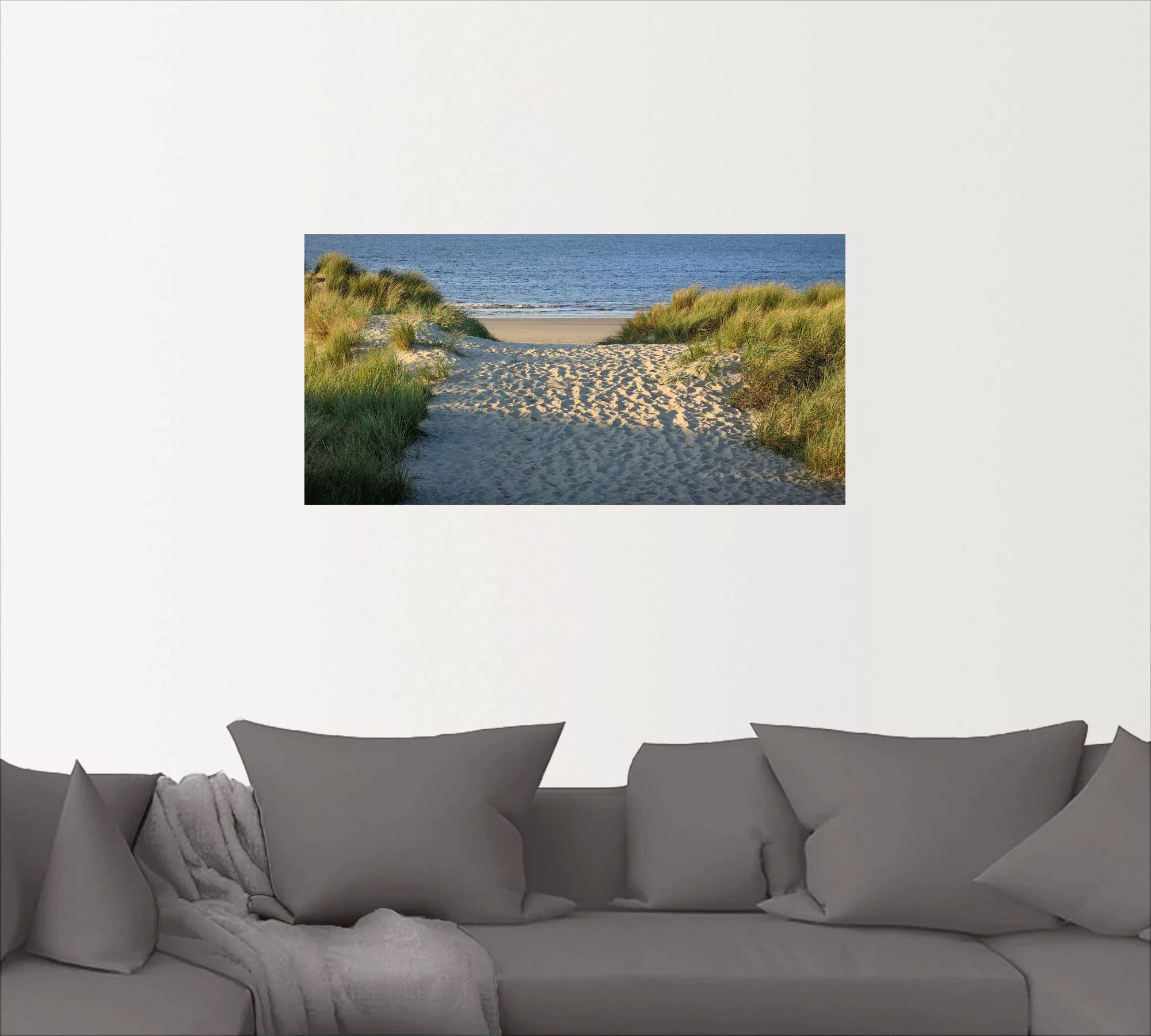 Artland Wandbild "Strandaufgang", Strand, (1 St.), als Alubild, Outdoorbild günstig online kaufen