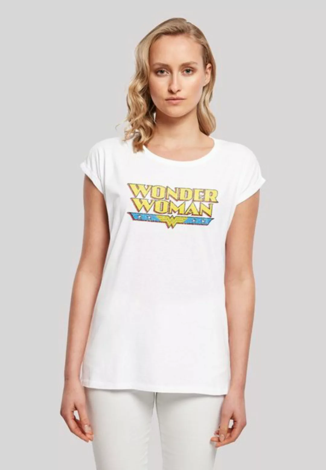 F4NT4STIC T-Shirt "DC Comics Superhelden Wonder Woman Crackle Logo", Print günstig online kaufen
