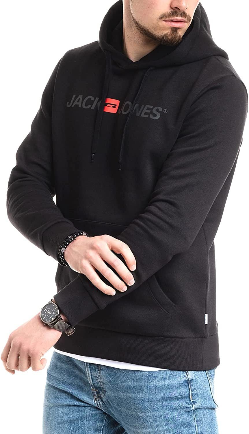 Jack & Jones Hoodie mit Kängurutasche, günstig online kaufen