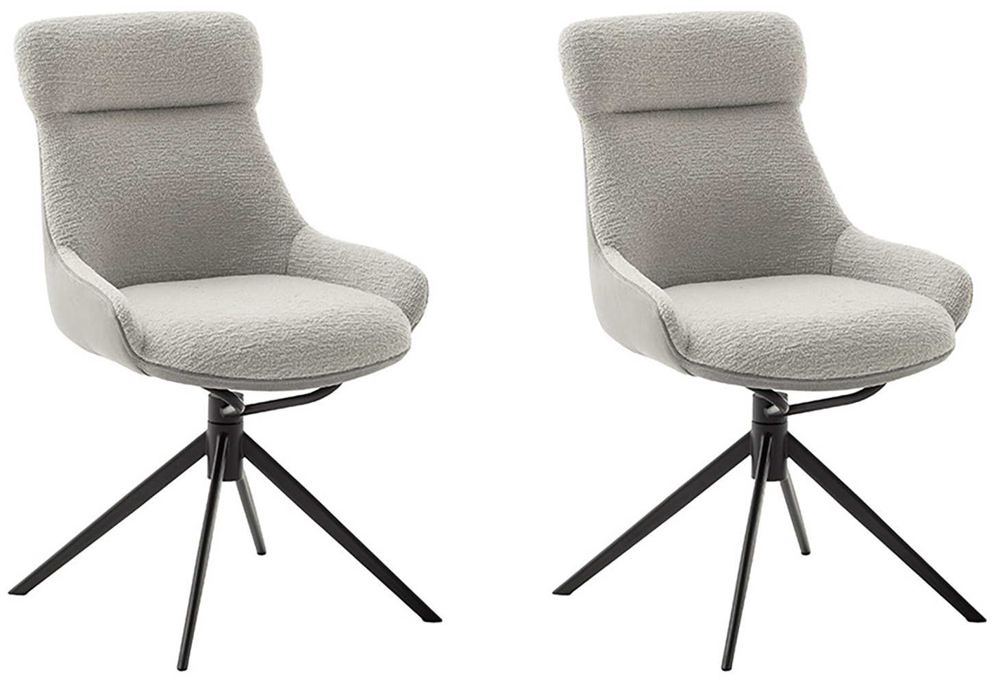 MCA furniture Esszimmerstuhl »PELION«, Feingewebe, (2er-Set), drehbar 360°, günstig online kaufen