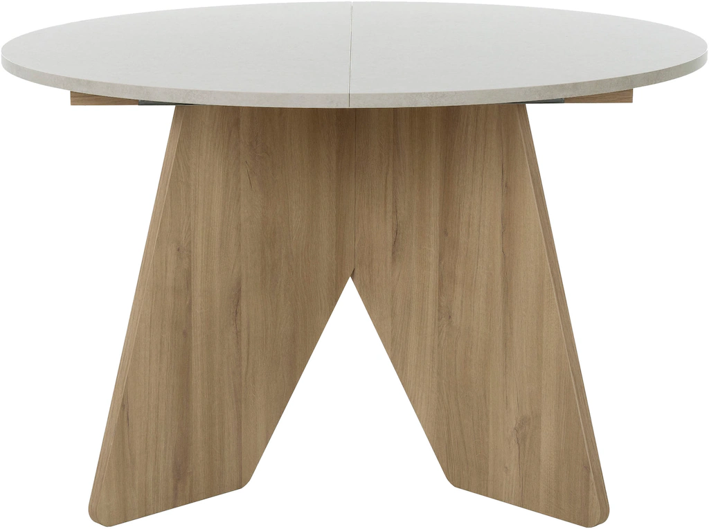 Gami Esstisch "GALEO", Runder Tisch mit 1 Ausziehplatte günstig online kaufen