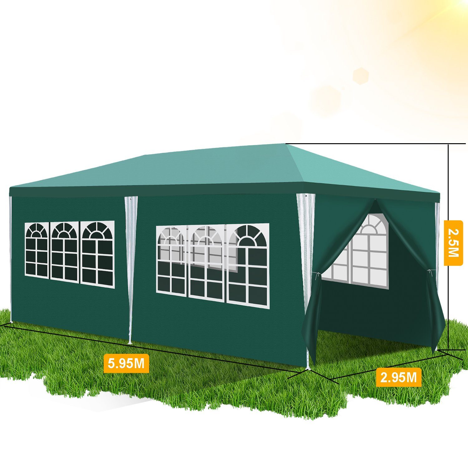 Clanmacy Pavillon Pavillon Partyzelt Festzelt Wasserdicht günstig online kaufen