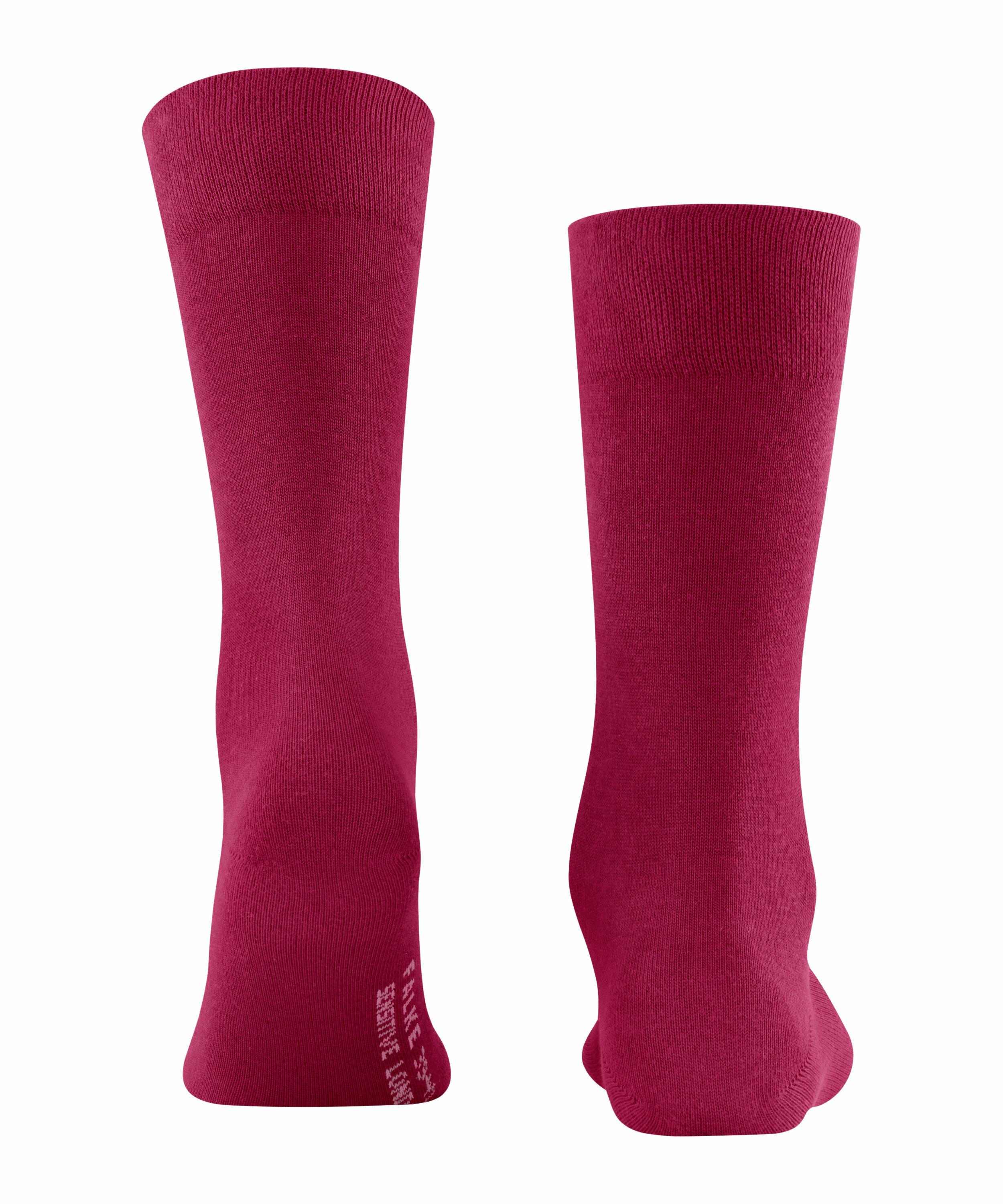 FALKE Sensitive London Herren Socken, 43-46, Rot, Uni, Baumwolle, 14616-854 günstig online kaufen