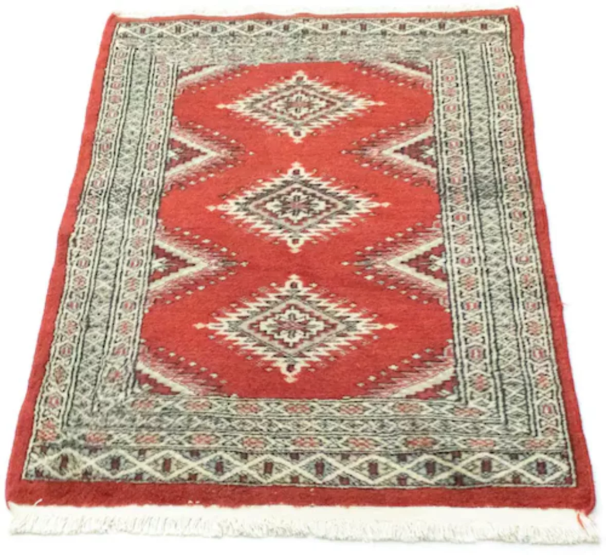 morgenland Wollteppich »Pakistan Teppich handgeknüpft rot«, rechteckig günstig online kaufen