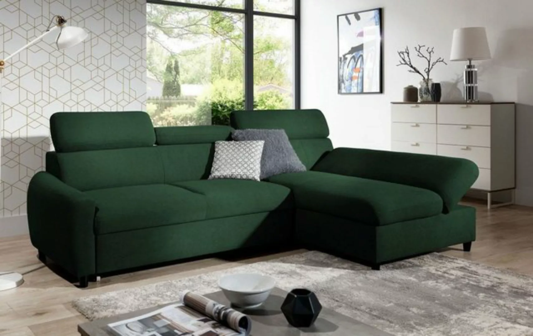 Luxusbetten24 Schlafsofa Designer Sofa Noura Mini, mit Schlaf- und Klappfun günstig online kaufen