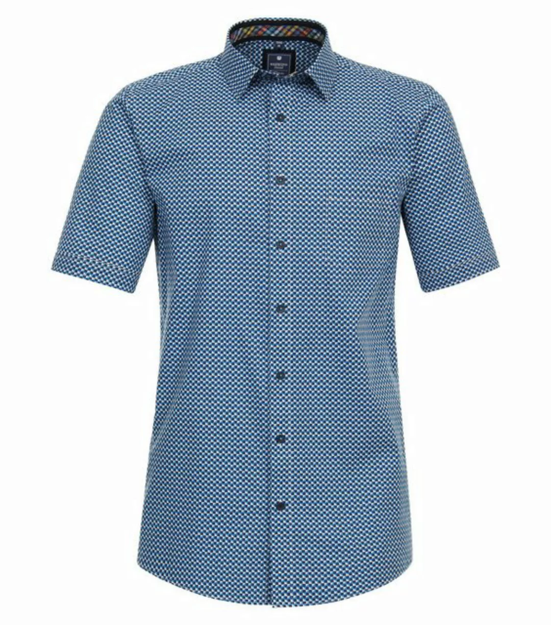 Redmond Kurzarmhemd NOS POPELINE PRINT CASUAL HEMD 50 ROT günstig online kaufen