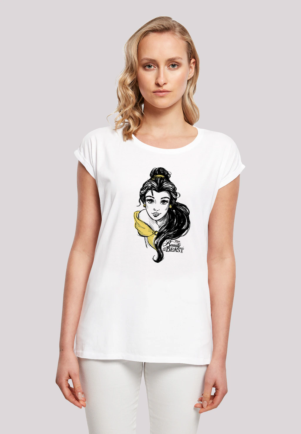 F4NT4STIC T-Shirt "Belle Sketch", Damen,Premium Merch,Regular-Fit,Kurze Ärm günstig online kaufen