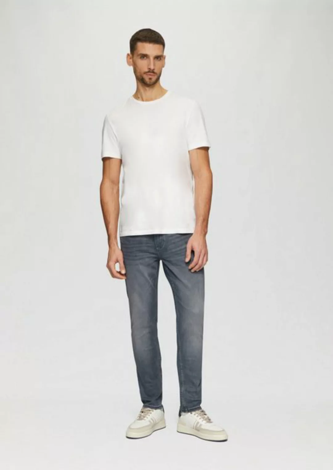 s.Oliver Stoffhose Jeans Nelio / Slim Fit / Mid Rise / Slim Leg Waschung günstig online kaufen