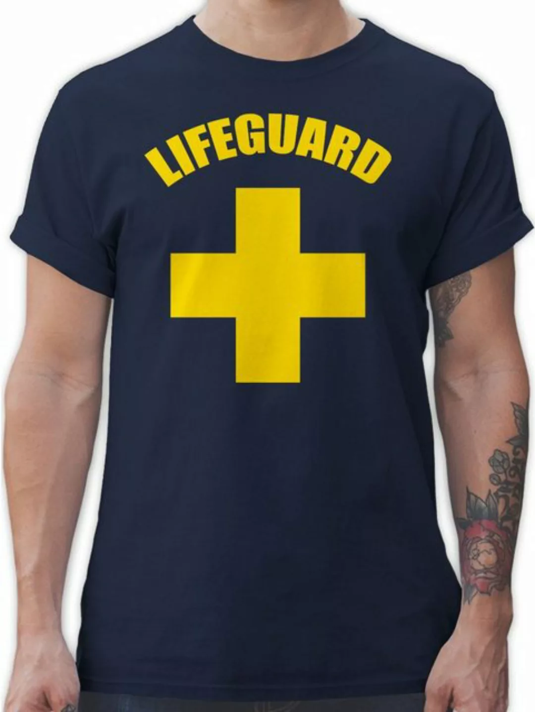 Shirtracer T-Shirt Lifeguard Rettungsschwimmer Wasserrettung Baywatch Karne günstig online kaufen