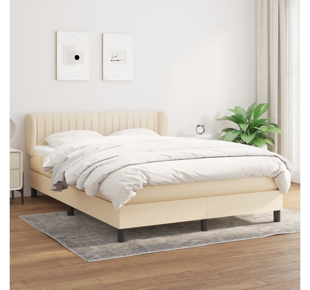 vidaXL Boxspringbett Bett Boxspringbett mit Matratze & Topper Stoff verschi günstig online kaufen