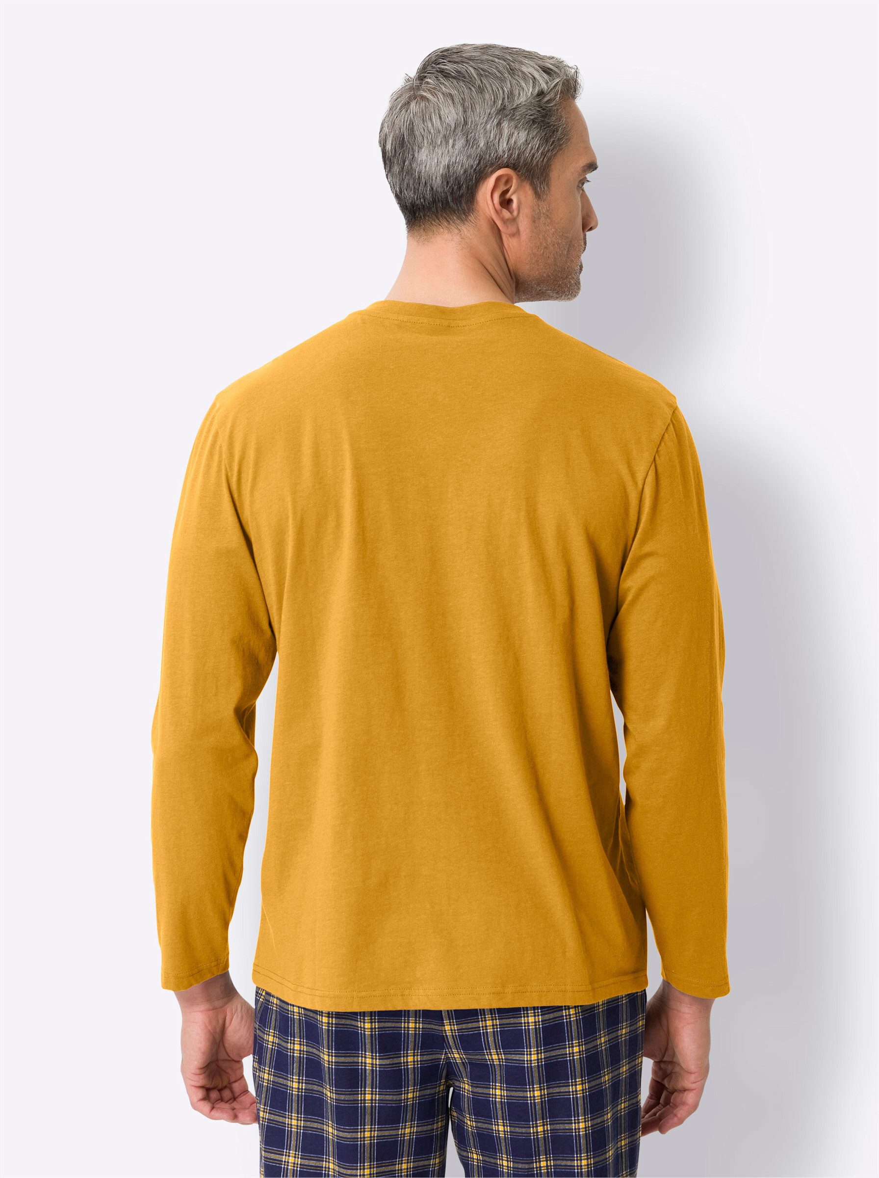 Langarmshirt "Schlafanzug-Shirt", (1 tlg.) günstig online kaufen