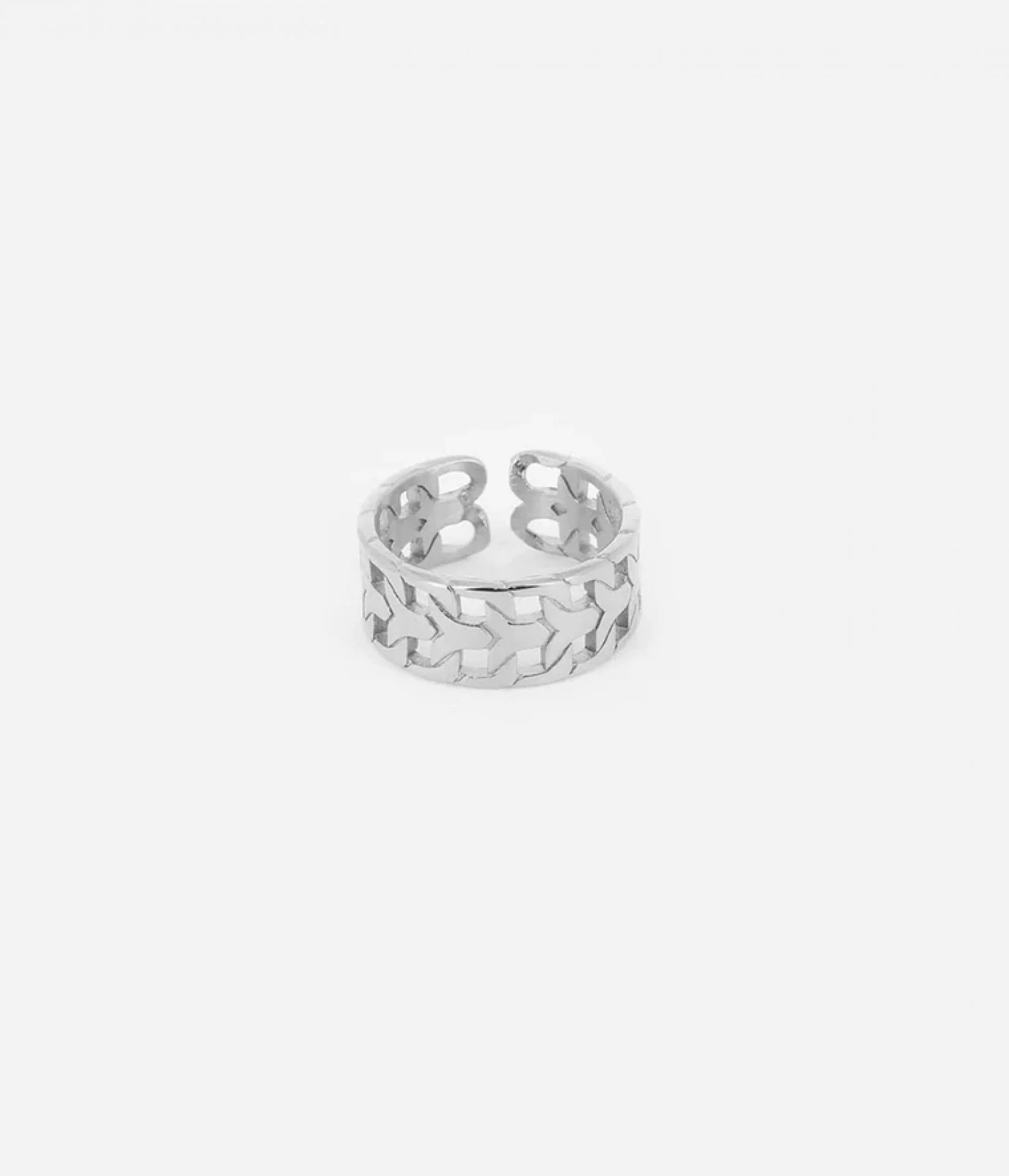 Zag Bijoux Ring Edelstahl Modern Modisch verstellbar - Variante: Silber günstig online kaufen