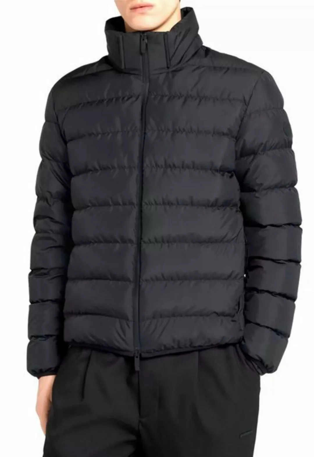 MONCLER Daunenjacke Bomber Jacke mit Abnehmbare Kapuze Mikroweichem Nylon-T günstig online kaufen