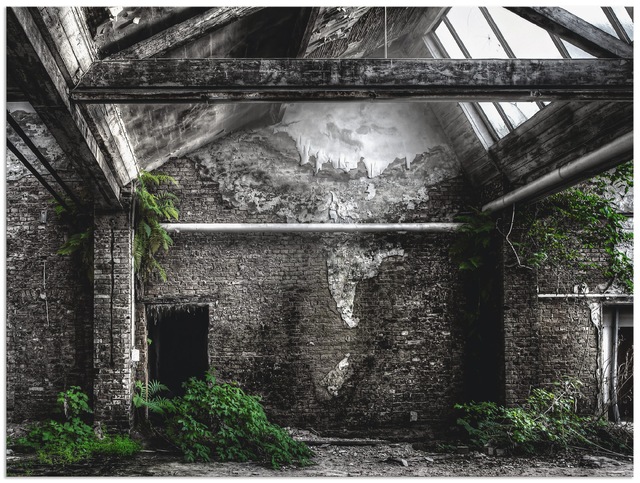 Artland Wandbild »Lost Place - alte Fabrik«, Architektonische Elemente, (1 günstig online kaufen